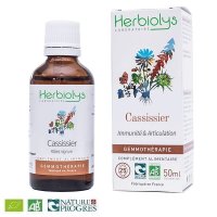 【ジェモレメディ】BIOカシス・免疫力アップ、疲労軽減、関節痛対策に 50ml (単体植物) Herbiolys / エルビオリス