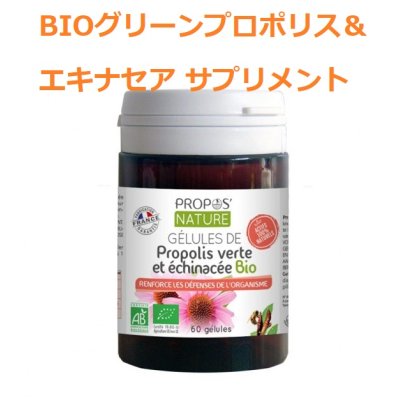 画像1: BIOグリーンプロポリス＆エキナセア サプリメント (免疫力アップ) 60錠 Propos' Nature