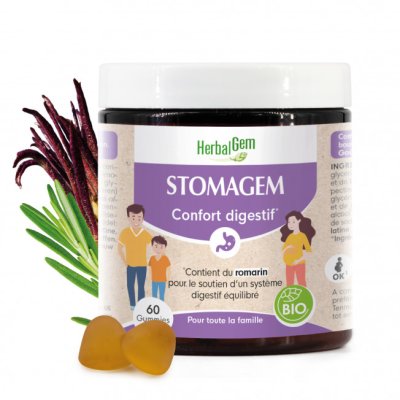 画像1: ストマジェム・ジェモレメディ入りグミ / 胃のムカつき鎮静・消化器系のバランス回復 60粒入 Herbalgem / ハーバルジェム