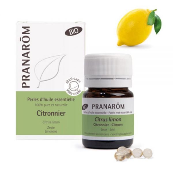 BIOレモン・パール精油カプセル (抗菌や免疫アップに) 60粒 Pranarom 